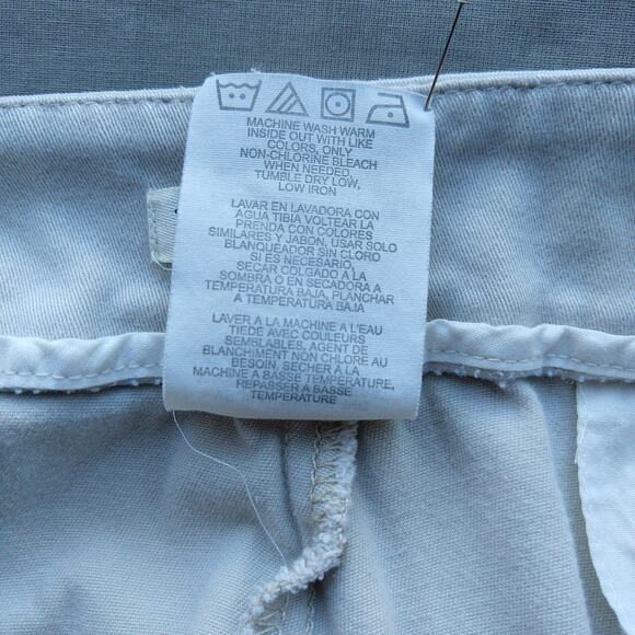 Lee Just Below the Waist Khaki White Slacks size 16S short slimming trousers - Picture 8 of 16